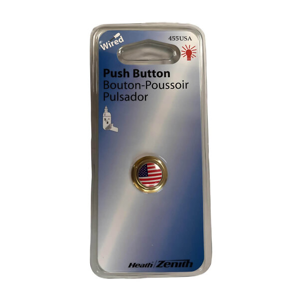 455USA Wired Push Button Center American Flag package