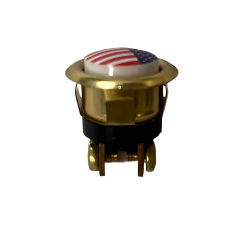 455USA Wired Push Button Center American Flag side 455USA Wired Push Button Center American Flag side
