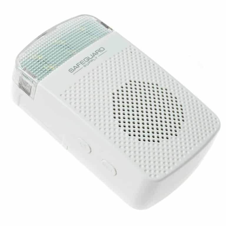 ERA-RXPG Wireless Store Receiver Volume and Mode Buttons Angled View