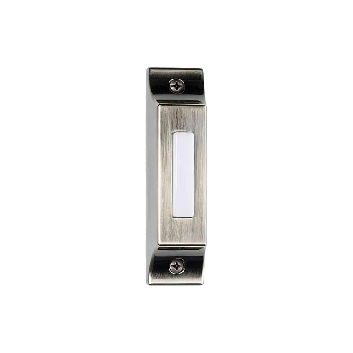 BSCB-AB Craftmade Lighted Wired Doorbell Button in Heavy Die Cast Metal in Aged Brass finish 