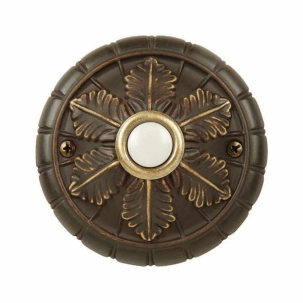 BSMED-AZ Craftmade LED Circular Push Button With Stamped Medallion