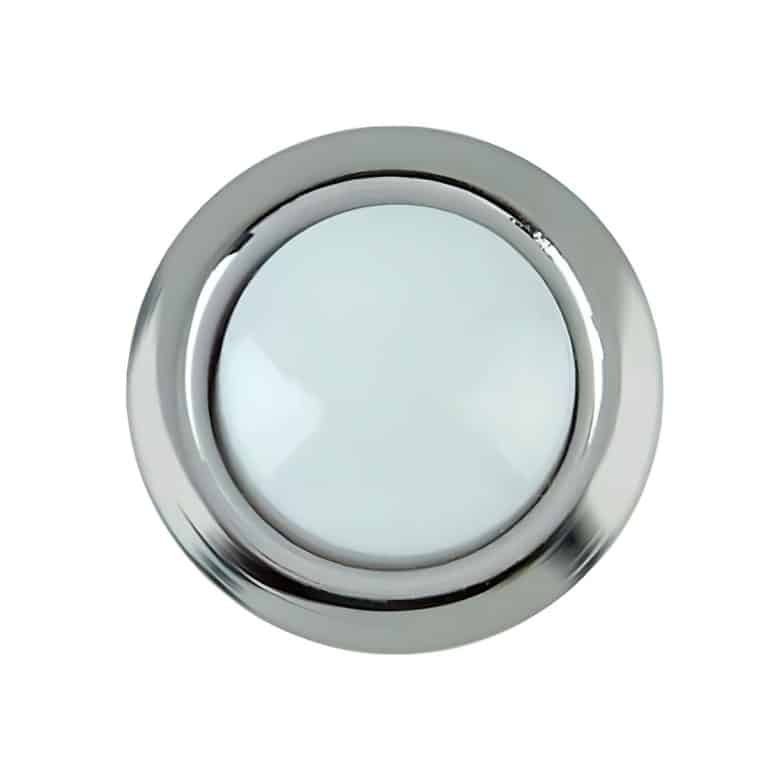 DH1201L Silver Finish Doorbell Button Light Replacement