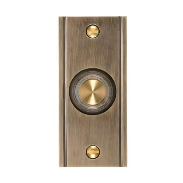 DH1631L Brushed Brass Finish Wired Doorbell Push Button