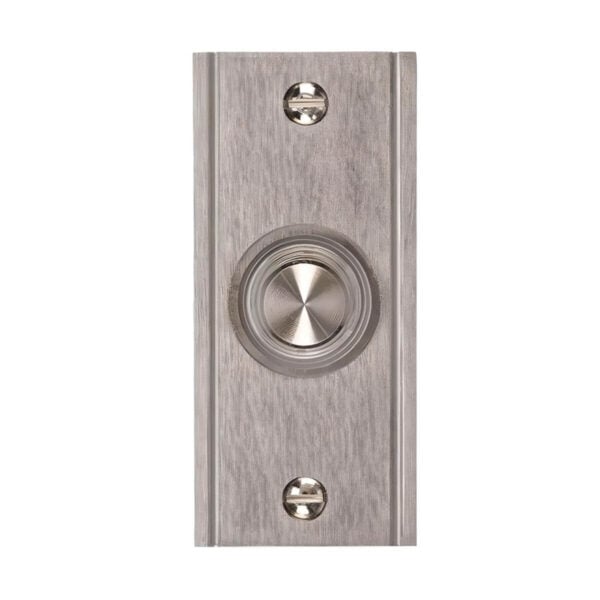 DH1633L Satin Nickel Finish Wired Lighted Doorbell Push Button