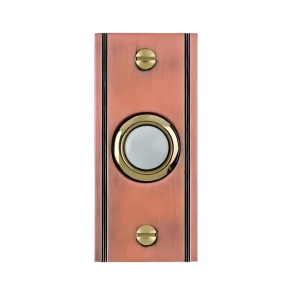 DH1635l Copper Brass Finish Lighted Doorbell Button