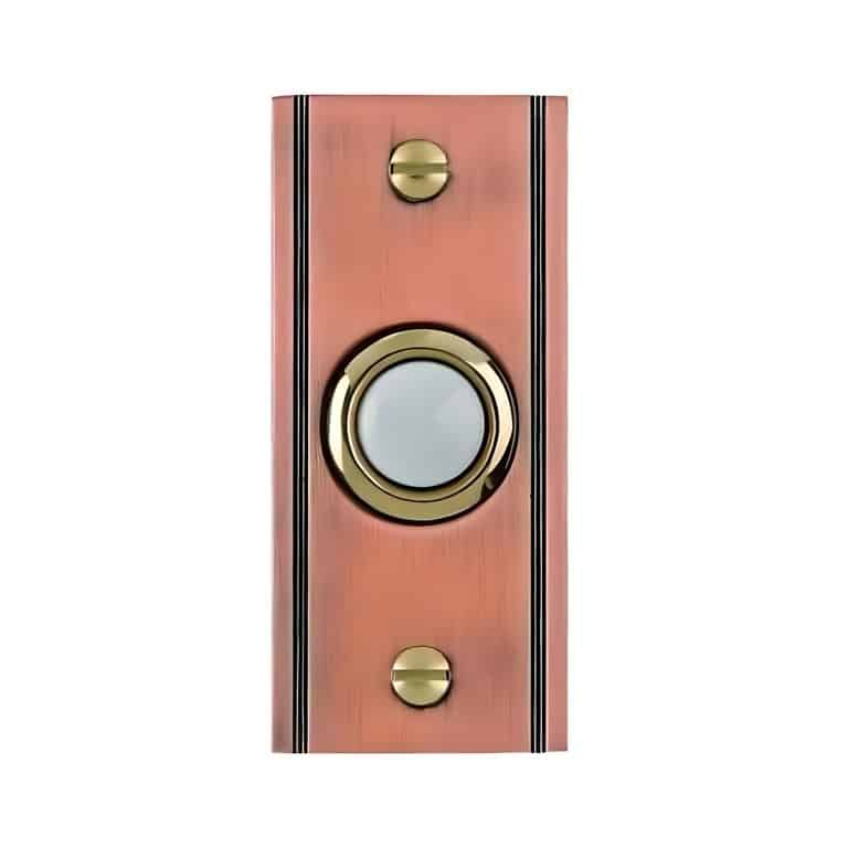 DH1635l Copper Brass Finish Lighted Doorbell Button