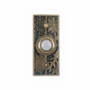 DH1690L Craftsman Inspired Wired Doorbell Button with Stamped Leaf Design in Two Colors