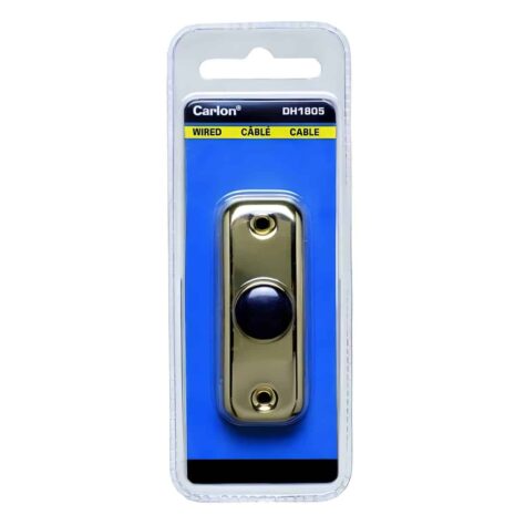 DH1805 DH1805 Small Brass Wired Doorbell Button PKG DH1805 DH1805 Small Brass Wired Doorbell Button PKG