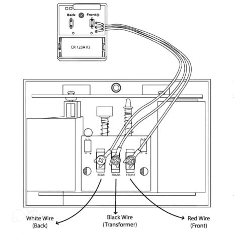 ERA-EXTX Wireless Transmitter Mounting Diagram to Wired Doorbell ERA-EXTX Wireless Transmitter Mounting Diagram to Wired Doorbell