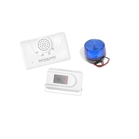 ERA-PRDCR-STROBE-B Warehouse & Business Motion Entry Alert Strobe Chime Kit With Blue Strobe Light ERA-PRDCR-STROBE-B Warehouse & Business Motion Entry Alert Strobe Chime Kit With Blue Strobe Light