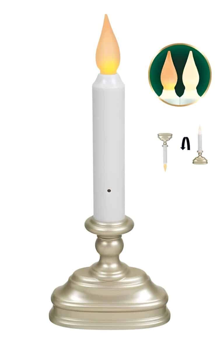 FPC1320P Platinum Base Flameless Battery Operated LED Window Candle