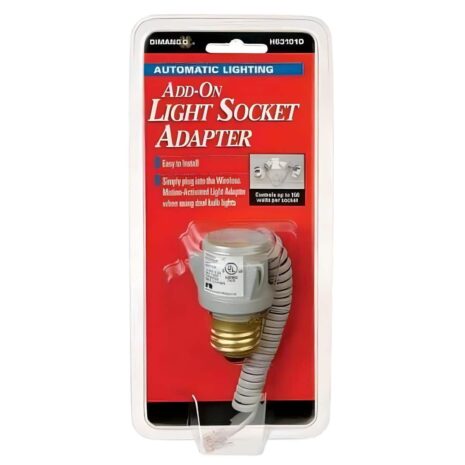 HS3101D Grey Motion Sensor & Bulb Adaptor for Outdoor Lights HS3101D Grey Motion Sensor & Bulb Adaptor for Outdoor Lights