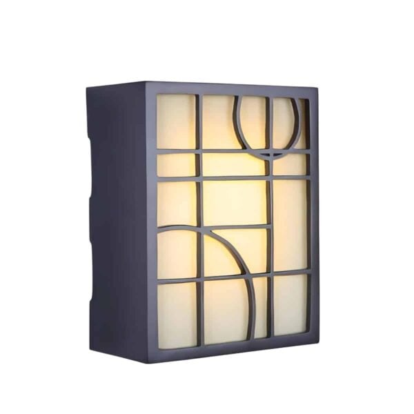 ICH1660 OB Geometric Lighted LED Chime in Oiled Bronze