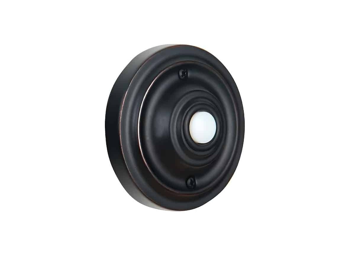Craftmade PB3039: Round LED Lighted Wired Doorbell Button