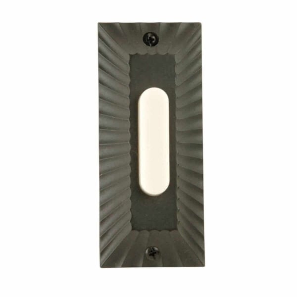 PB4043-WB Surface Mount Lighted Push Button in Weathered Black Finish