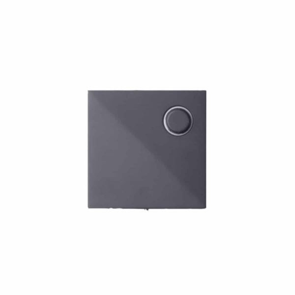 PB5009-FB Craftmade Lighted Square Modern Push Button With Hidden Mounting Screws Flat Black Finish