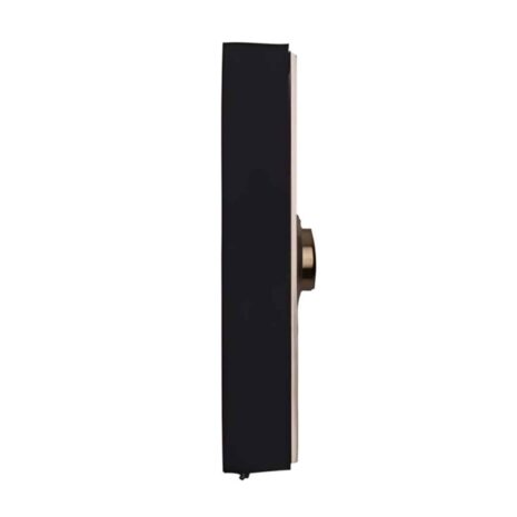 PB5011-SB Craftmade Satin Brass Finish Lighted Wired Doorbell Push Button Side View PB5011-SB Craftmade Satin Brass Finish Lighted Wired Doorbell Push Button Side View