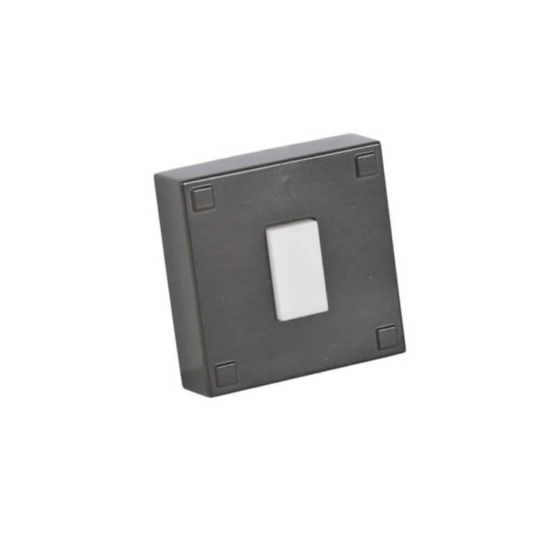 PB5015-BZ Craftmade Square Lighted Push Button in Aged Bronze