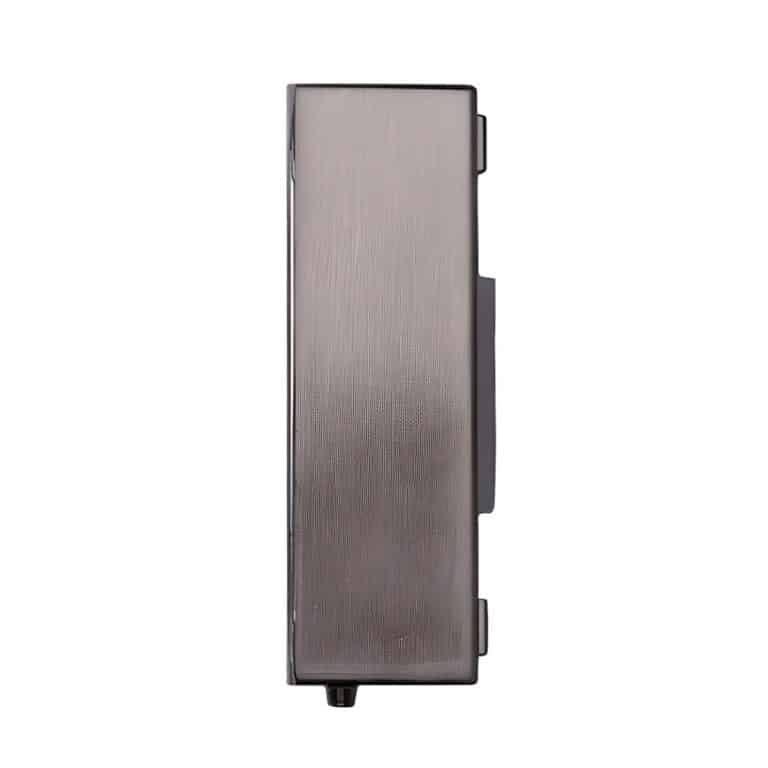 PB5015-FBSB Craftmade Surface Mount Lighted Doorbell Button in Flat Black with Satin Brass Accents