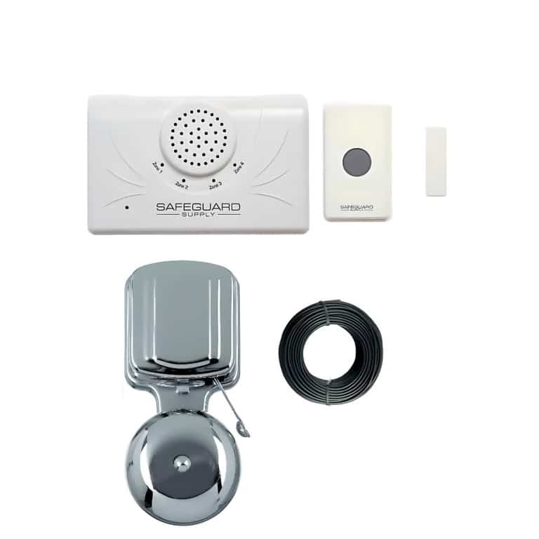 WDK-ERA-KIT-BUZZER Doorbell Kit for Warehouse With Chrome Bells to Make System Louder