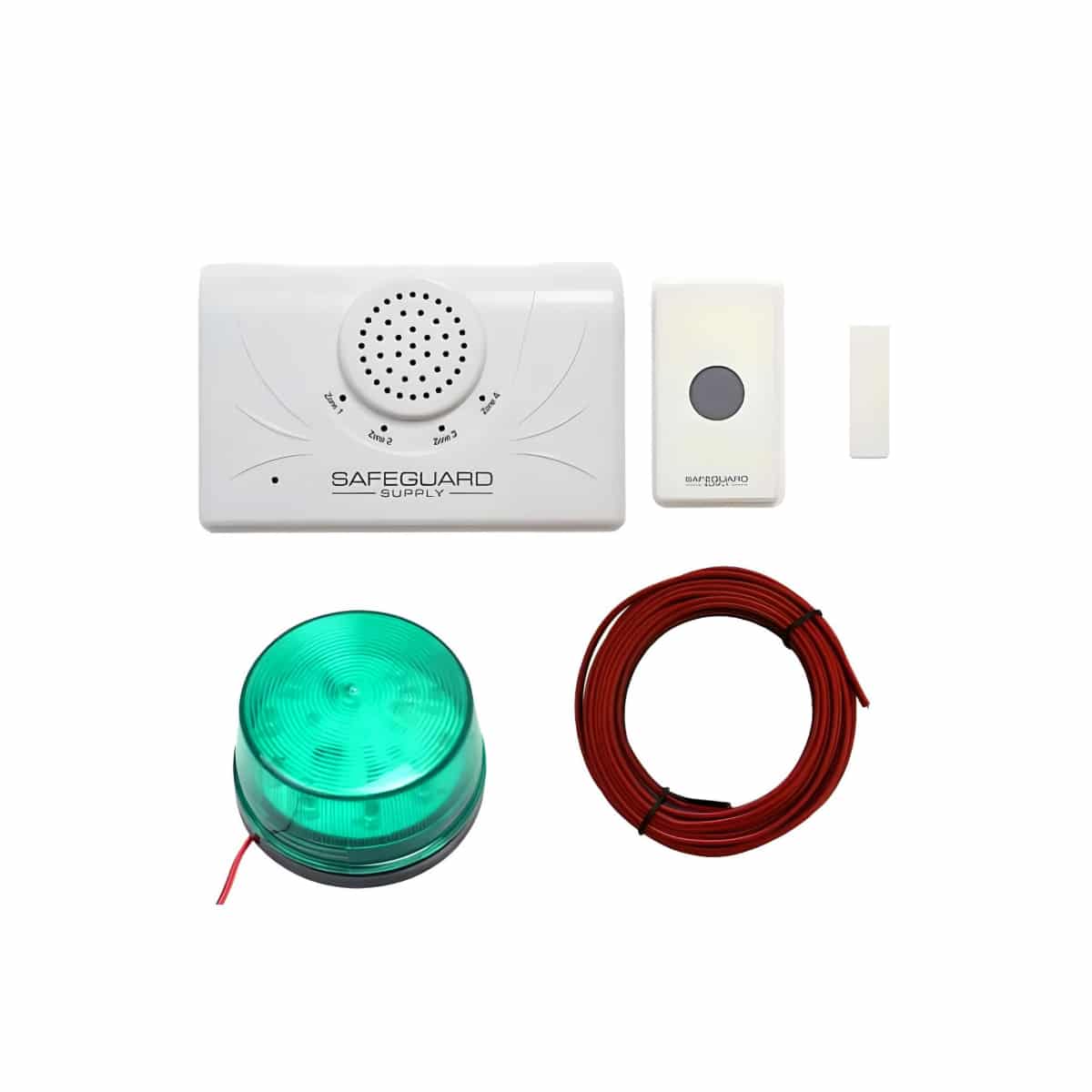 WDK-ERA-STROBE Warehouse Doorbell With Strobe – Entrance Alert Chime for Businesses – Green 